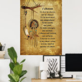 Dream-Catcher, "Ik kies" motivatie Poster (Thuiskantoor)