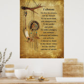 Dream-Catcher, "Ik kies" motivatie Poster (Keuken)