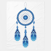 DREAM CATCHER in het blauw Fleece Deken (Voorkant)