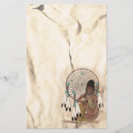 Dream Catcher Indian Maiden Native American Stat (Voorkant)