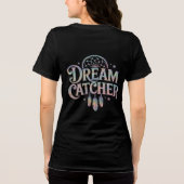 Dream Catcher iriserende holografische tekst Tri-Blend Shirt (Achterkant)