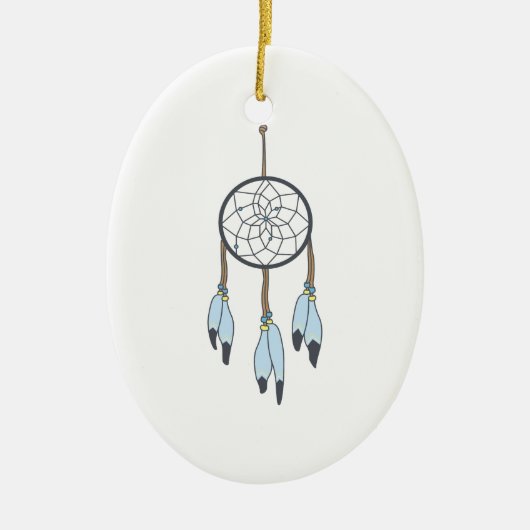 Dream Catcher Keramisch Ornament (Voorkant)