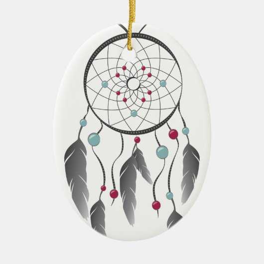Dream Catcher Keramisch Ornament (Voorkant)