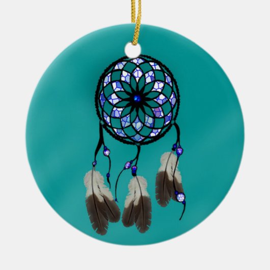 Dream Catcher Keramisch Ornament (Voorkant)