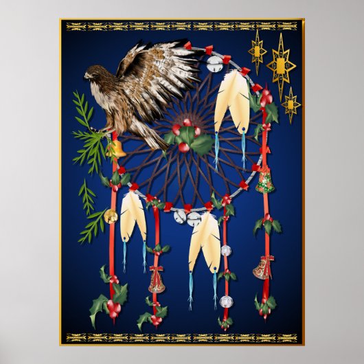 Dream Catcher-kerstPoster Poster (Voorkant)