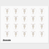 Dream Catcher Ketting Ronde Sticker (Vel)