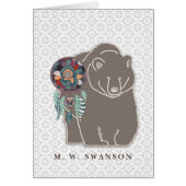 Dream Catcher met Brown Beer Native American (Voorkant)