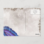 Dream catcher met een magische vogel turquoise ver briefkaart (Achterkant)