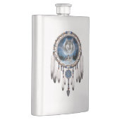Dream Catcher met wolf achtergrond Flacon (Rechts)