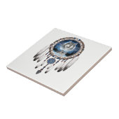 Dream Catcher met wolf achtergrond Tegeltje (Zijkant)