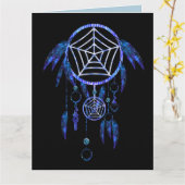 DREAM CATCHER NATIVE AMERICAN BIRTHDAY KAART (Gele Bloem)