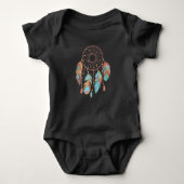 Dream Catcher Native American Feathers Tribal Drea Romper (Voorkant)