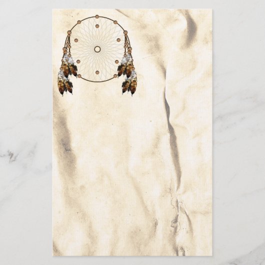 Dream Catcher Native American Stationery Briefpapier (Voorkant)