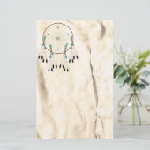 Dream Catcher Native American Stationery Briefpapier (Staand voorkant)