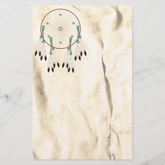 Dream Catcher Native American Stationery Briefpapier (Voorkant)