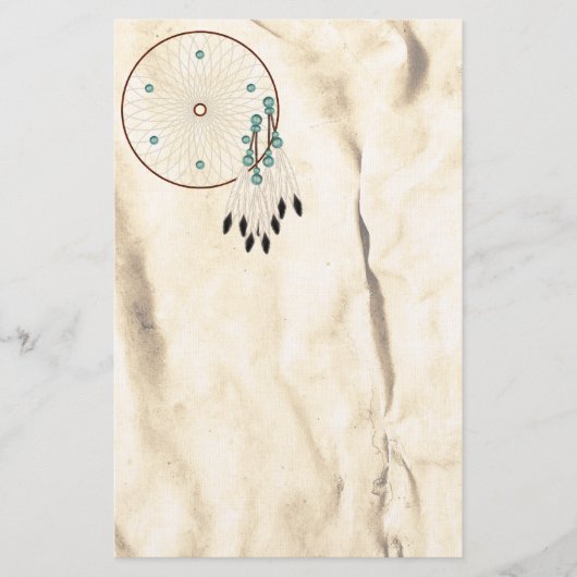 Dream Catcher Native American Stationery Briefpapier (Voorkant)