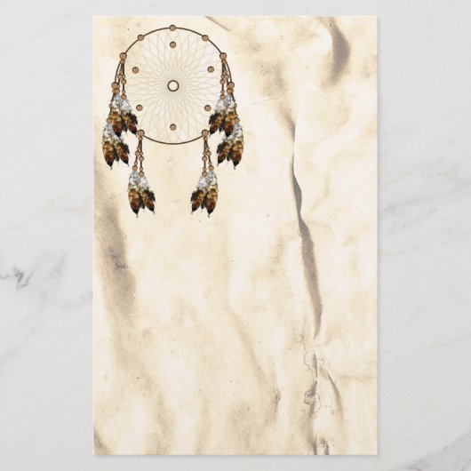 Dream Catcher Native American Stationery Briefpapier (Voorkant)