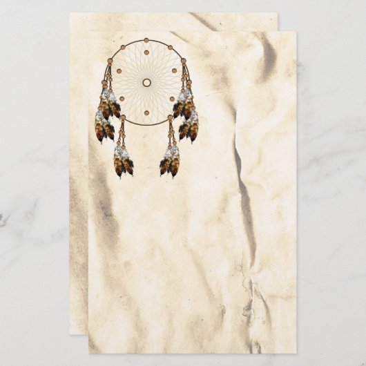 Dream Catcher Native American Stationery Briefpapier (Voorkant / Achterkant)
