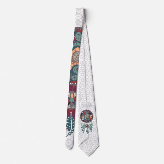 Dream Catcher Native American thema Stropdas (Achterkant)