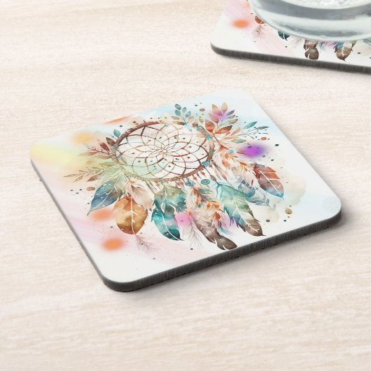 Dream Catcher Onderzetters witte achtergrond (Linkerzijde)