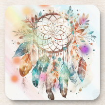 Dream Catcher Onderzetters witte achtergrond