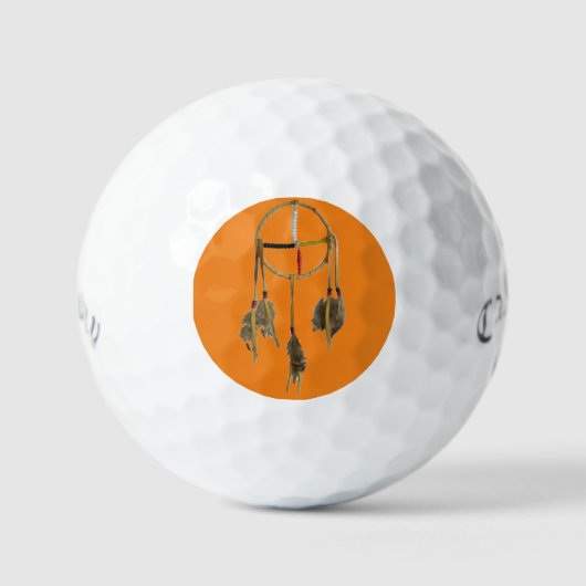 Dream Catcher Oranje 3pk Callaway Golf Balls Golfballen (Voorkant)