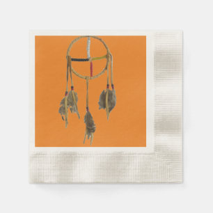 Dream Catcher Oranje Paper Napkin Servet