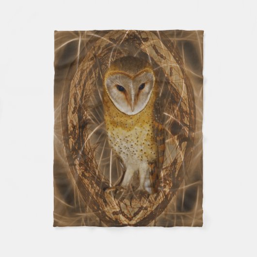 Dream catcher owl fleece deken (Voorkant)