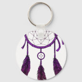 Dream Catcher Paars Sleutelhanger (Voorkant)