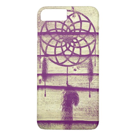 Dream Catcher Paars Wood Case-Mate iPhone Case (Achterkant)