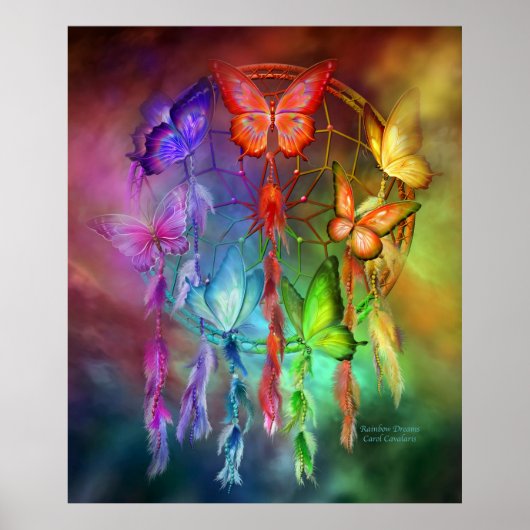 Dream Catcher - Rainbow Dreams Art Poster/Print Poster (Voorkant)