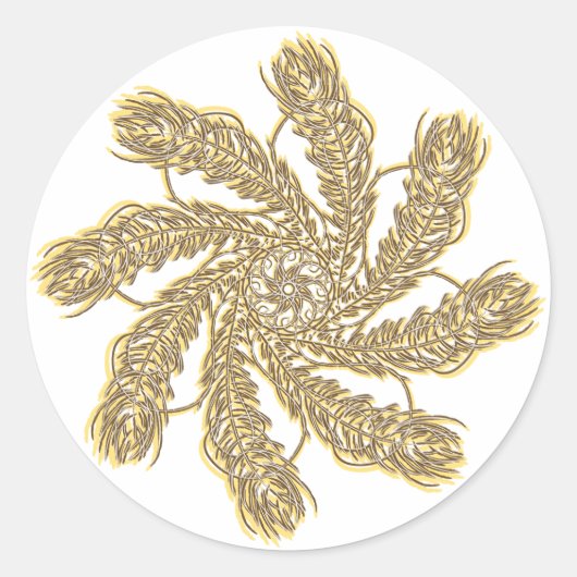 Dream Catcher Ronde Sticker (Voorkant)