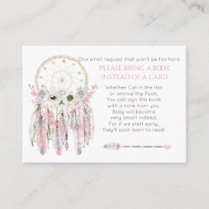 Dream Catcher Roze Gray Ivory Shower Book Request Informatiekaartje