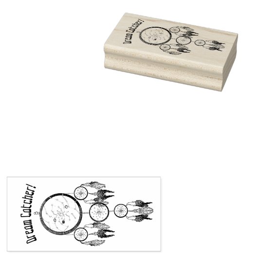 Dream Catcher! Rubberstempel (Gestempeld)