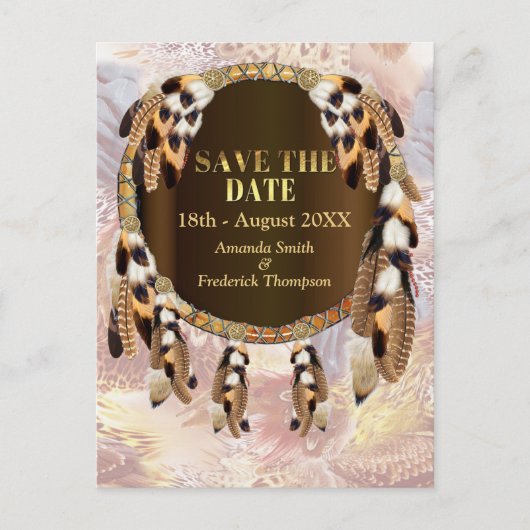 Dream Catcher Save the Dates Aankondigingskaart (Voorkant)