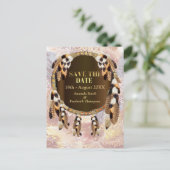 Dream Catcher Save the Dates Aankondigingskaart (Staand voorkant)