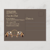 Dream Catcher Save the Dates Aankondigingskaart (Achterkant)