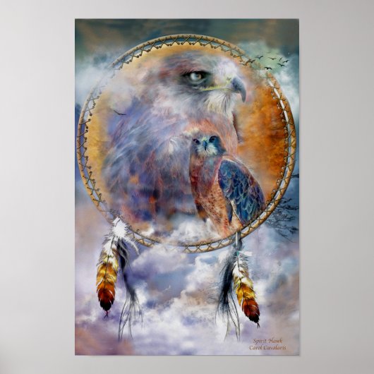 Dream Catcher Series - Spirit Hawk Poster/Print Poster (Voorkant)