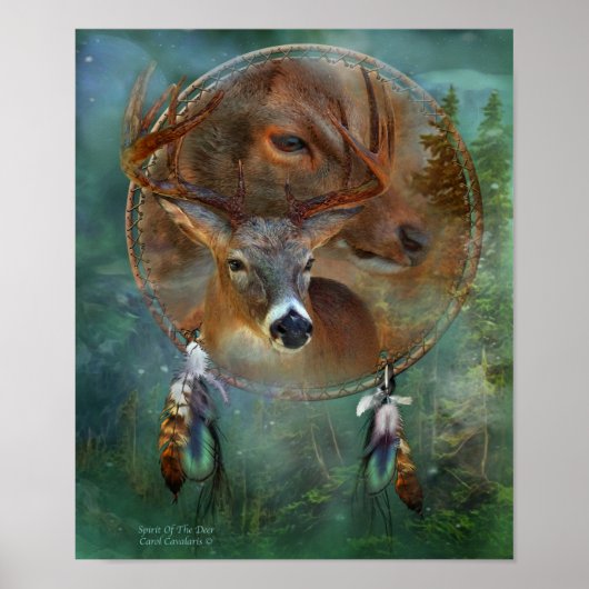 Dream Catcher Series-Spirit of the Deer Poster (Voorkant)