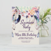 Dream-catcher Slumber Party Uitnodiging (Staand voorkant)