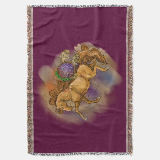 Dream Catcher Sorrel Horse Deken (Voorkant Verticaal)