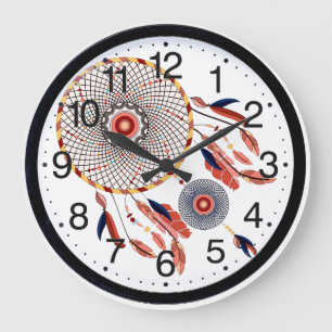 Dream Catcher Southwestern wall clock Grote Klok