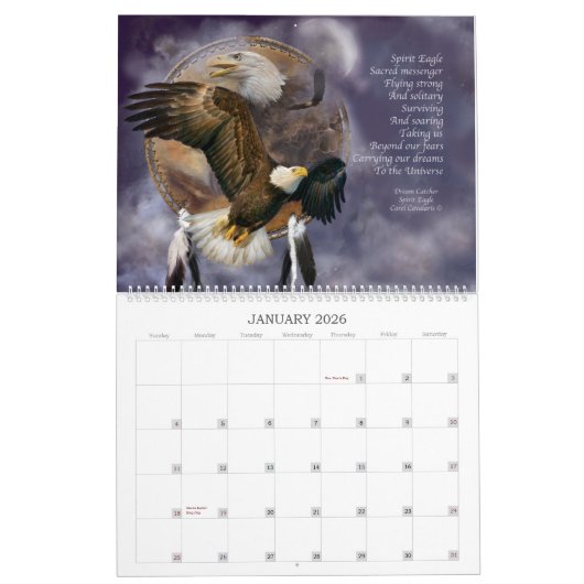 Dream Catcher Spirit Animal Art Calendar 2015 Kalender (Jan 2026)