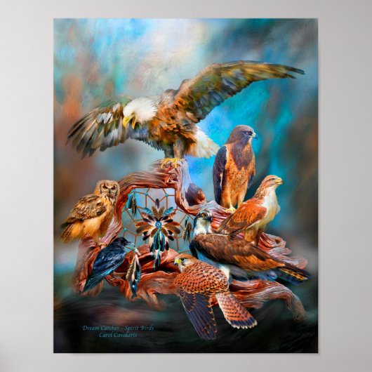 Dream Catcher_Spirit Birds Art Poster/Print Poster (Voorkant)