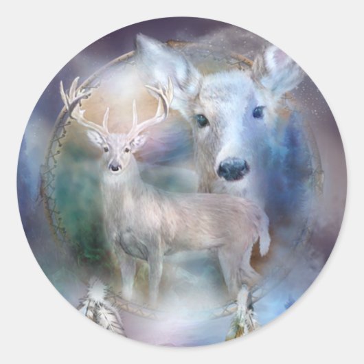 Dream Catcher - Spirit of the White Deer Sticker (Voorkant)