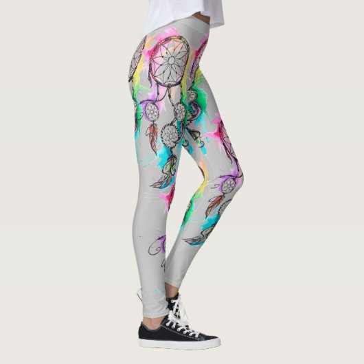 Dream Catcher Splash Paint Art Dames Leggings (Rechts)