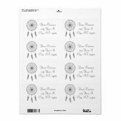 Dream catcher Thunder_Cove Etiket (Full Sheet)