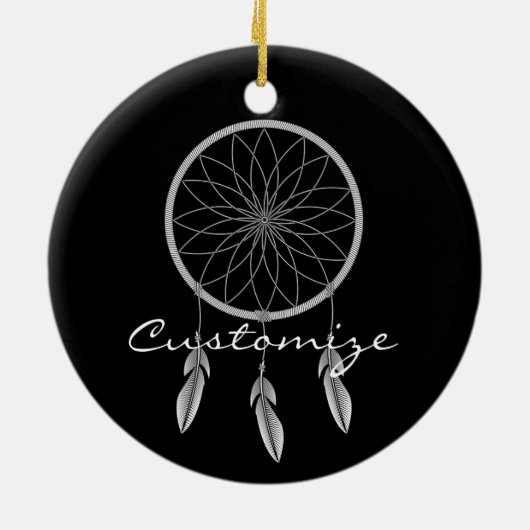Dream catcher Thunder_Cove Keramisch Ornament (Achterkant)