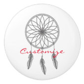 Dream catcher Thunder_Cove Keramische Knop (Voorkant)