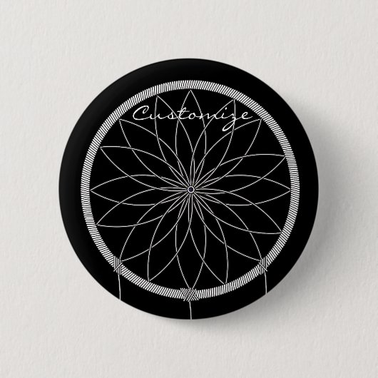 Dream catcher Thunder_Cove Ronde Button 5,7 Cm (Voorkant)
